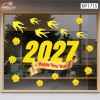 Decal Tết Happy New Year - Keo dán tường, kính, màu sắc nét, giảm còn 39.000₫ 9