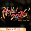 Decal Trang Trí Tết Hello 2.026 Mã Đáo Thành Công Neon Rực Rỡ - Dán Cửa Kính Café, Shop, Kính Sau Ô Tô 5