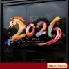 Decal Trang Trí Tết Hello 2.026 Mã Đáo Thành Công Neon Rực Rỡ - Dán Cửa Kính Café, Shop, Kính Sau Ô Tô 7