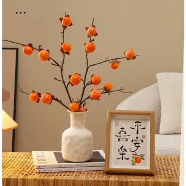 Decor Bình Hoa Tài Lộc Gốm Cành Hồng Quả May Mắn Trang Trí Nội Thất Văn Phòng Giá 120k