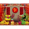 Decor Lễ Tết Bính Ngọ 2.026 - Tranh Vải Polyester Phông Nền 4m SIZE LỚN, Giá 149.000 VNĐ 3