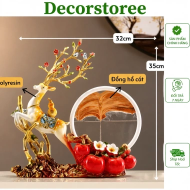 Decor Ngựa Hươu Tài Lộc Kéo Tranh Cát Chảy 3D - Trang trí nội thất gia đình, 760.000 3 Decor Ngựa Hươu Tài Lộc Kéo Tranh Cát Chảy 3D - Trang trí nội thất gia đình, 760.000 3