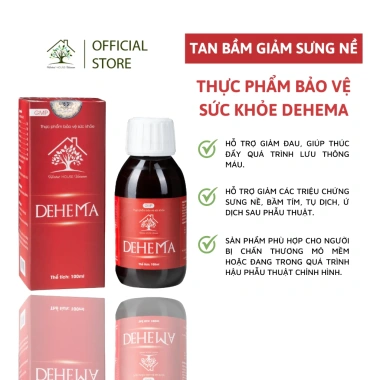 Dehema 100ml - Dung Dịch Uống Bảo Vệ Sức Khỏe, Giảm Sưng Bầm Tím Nhanh Chóng Herbal House Dehema 100ml - Dung Dịch Uống Bảo Vệ Sức Khỏe, Giảm Sưng Bầm Tím Nhanh Chóng Herbal House