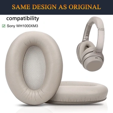 Đệm Tai Nghe Cao Su Non Bọc Da Chống Ồn Thay Thế Sony WH-1.000XM3 Siêu Êm Tiết Kiệm