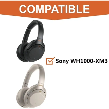 Đệm Tai Nghe Cao Su Non Bọc Da Chống Ồn Thay Thế Sony WH-1.000XM3 Siêu Êm Tiết Kiệm