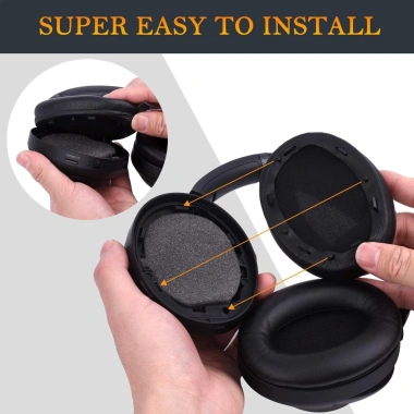 Đệm Tai Nghe Cao Su Non Bọc Da Chống Ồn Thay Thế Sony WH-1.000XM3 Siêu Êm Tiết Kiệm