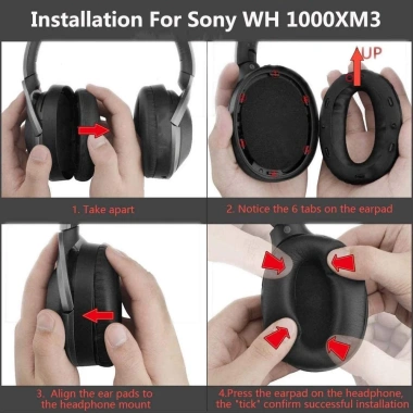 Đệm Tai Nghe Cao Su Non Bọc Da Chống Ồn Thay Thế Sony WH-1.000XM3 Siêu Êm Tiết Kiệm 9 Đệm Tai Nghe Cao Su Non Bọc Da Chống Ồn Thay Thế Sony WH-1.000XM3 Siêu Êm Tiết Kiệm 9