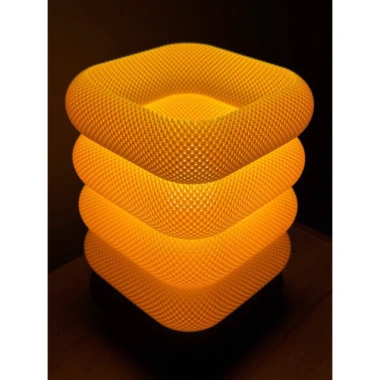 Đèn Bàn Decor In 3D Gợn Sóng – Đèn Ngủ Phòng Ngủ, Giá 70.000đ, Thiết Kế Độc Đáo 3
