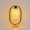 Đèn bàn khung tròn inox chụp vải HT Shop DN011 – Trang trí phòng khách, ngủ, đọc sách, 225.000₫ 2