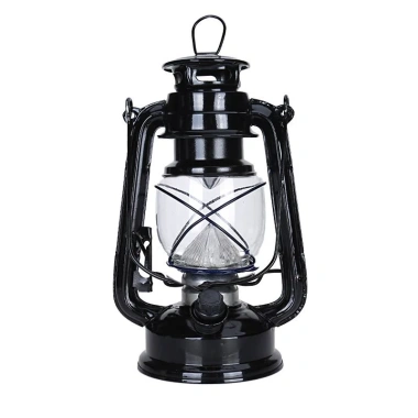 Đèn bão LED ĐEN 25cm sắt cao, chạy 02 pin đại - Trang trí nhà, quán cafe, sáng khi mất điện, giá 158k 2