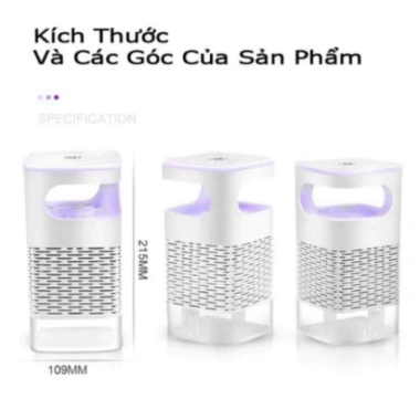 Đèn Bắt Muỗi HGHOME, Máy Diệt Côn Trùng Đèn Ngủ, Sạc USB, Giá 80,000 VND