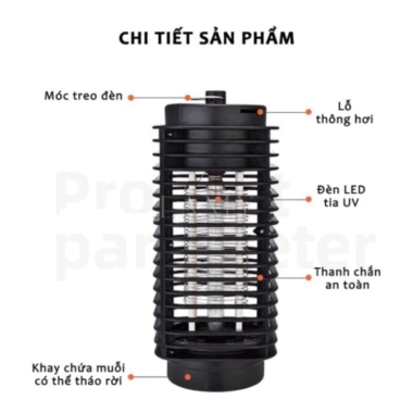 Đèn Bắt Muỗi Thông Minh UV và Quạt Hút, Giảm Giá 74.999 - Diệt Muỗi Nhanh, An Toàn 7
