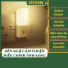 Đèn cắm ngủ mini OVIAN 1W cảm biến ánh sáng, điều chỉnh độ sáng, nhựa UL94 V0 – Giá chỉ 129.000₫