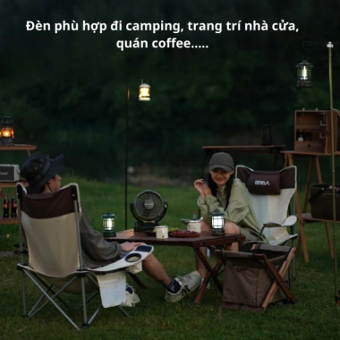 Đèn Cắm Trại HGHOME Dã Ngoại Pin Sạc USB, Thời Gian Sử Dụng 6h - Hàng Cao Cấp Giá 120k