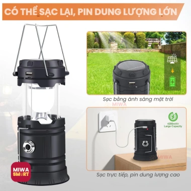 Đèn Cắm Trại Năng Lượng Mặt Trời 4 trong 1 - Sạc Pin Trâu 1.200mAh, Giá chỉ 87.860 VND 5 Đèn Cắm Trại Năng Lượng Mặt Trời 4 trong 1 - Sạc Pin Trâu 1.200mAh, Giá chỉ 87.860 VND 5