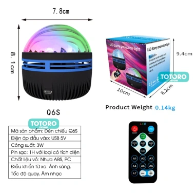 Đèn chiếu trần nhà Galaxy sóng nước 16 màu: Điều khiển từ xa, USB, sẵn sạc, decor phòng ngủ chill 3 Đèn chiếu trần nhà Galaxy sóng nước 16 màu: Điều khiển từ xa, USB, sẵn sạc, decor phòng ngủ chill 3