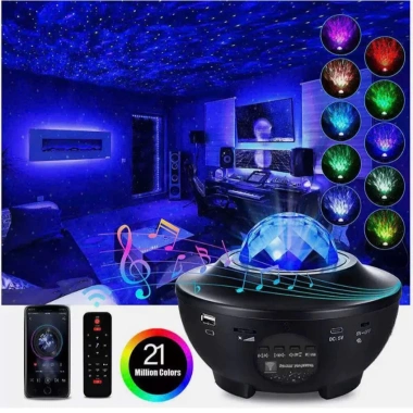 Đèn Cực Quang Starry Galaxy 2 trong 1: Chiếu Bầu Trời, Loa Bluetooth, Điều Khiển - Trang Trí Phòng Ngủ 30.000 VND 6