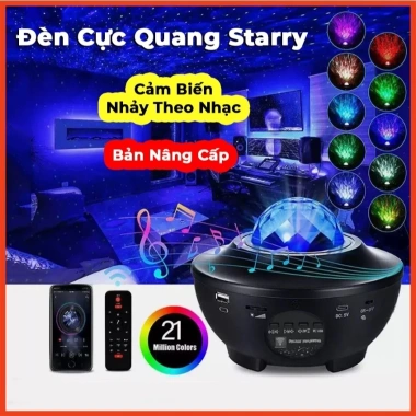 Đèn Cực Quang Starry Galaxy - Chiếu Bầu Trời, Loa Bluetooth, Điều Khiển, Trang Trí Phòng Ngủ 136.5k