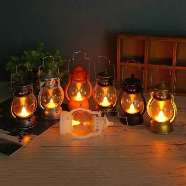 Đèn dầu LED mini cổ điển vintage - Trang trí nhà & quán cafe, chỉ 27.750đ