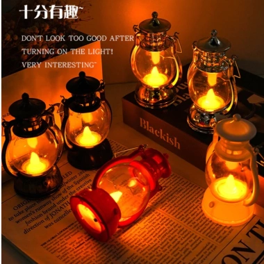 Đèn dầu LED mini cổ điển vintage - Trang trí nhà & quán cafe, chỉ 27.750đ