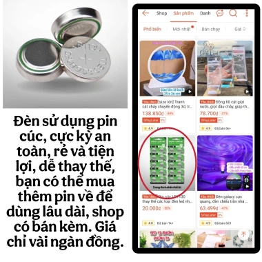 Đèn dầu LED mini cổ điển vintage - Trang trí nhà & quán cafe, chỉ 27.750đ