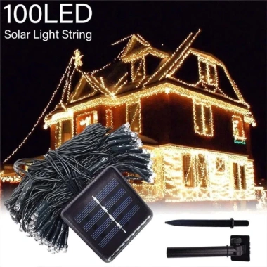 Đèn dây LED năng lượng mặt trời cho sân vườn 100 bóng 12m/200 bóng 22m giá 96.040đ Đèn dây LED năng lượng mặt trời cho sân vườn 100 bóng 12m/200 bóng 22m giá 96.040đ