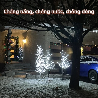 Đèn dây LED năng lượng mặt trời cho sân vườn 100 bóng 12m/200 bóng 22m giá 96.040đ 3