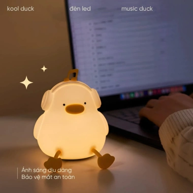 Đèn decor Kool Duck kèm giá đỡ điện thoại sạc USB - Đèn bàn đa năng, quà tặng Giáng sinh, giá 106.900₫ 5
