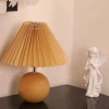 Đèn decor phòng ngủ nón xếp ly – Đèn đầu giường Bắc Âu, giảm còn 96.750₫