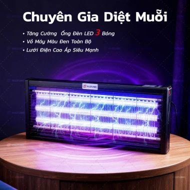 Đèn diệt muỗi 3 bóng công suất cao - Bẫy ruồi treo tường, giảm còn 145k, diệt muỗi nhanh trong nhà, nhà hàng