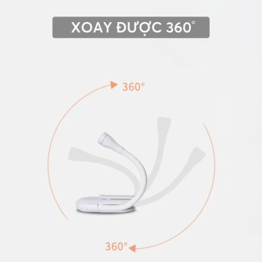 Đèn Đọc Sách Pin Sạc LED Mini 3 Chế Độ Ánh Sáng, Đế Kẹp Đa Năng, Bảo Vệ Mắt - Giá 91.335₫ 4