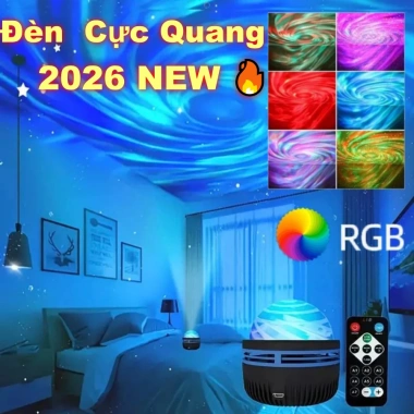 Đèn GALAXY Cực Quang USB LED Chiếu Bầu Trời Trang Trí Phòng Ngủ Điều Khiển Xa – 59k