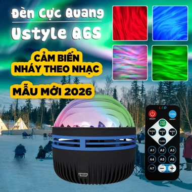 Đèn GALAXY Cực Quang UStyle Q6S Chiếu Bầu Trời, Trang Trí Phòng Ngủ, Điều Khiển Từ Xa – Giá 79.000₫