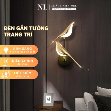 Đèn gắn tường phòng khách, phòng ngủ – Đèn treo cao cấp hiện đại sang trọng, chỉ 590.000đ
