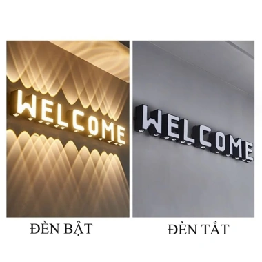 Đèn Hắt Tường Decor Bảng Chữ A‑Z Nhôm Chống Nước, Chip Led Siêu Sáng, Bảo Hành 1 Năm – 189.000₫