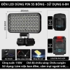 Đèn LED 35/55 Bóng Siêu Sáng 70-110W - Chân Pin, 2 Cổng USB, Tay Cầm, Giá 229k 2