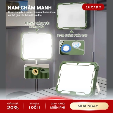 Đèn LED Cắm Trại Công Suất Cao, Chống Nước, Sạc và Tìm Kiếm, Di Động Treo Lều 230k 6