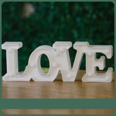 Đèn LED Chữ LOVE BOOMPARTY Cao 10cm - Trang Trí Sự Kiện, Giá 10.000đ