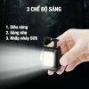 Đèn Led Cob 800 Lumens Mini Cầm Tay, Móc Chìa Khóa, USB, Đèn Pin Khẩn Cấp Ngoài Trời - 9.312 VND 3