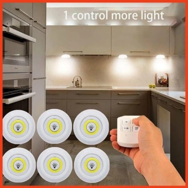 Đèn LED đa năng điều khiển từ xa, dán tường tủ quần áo, ánh sáng cao cấp - 30.750₫