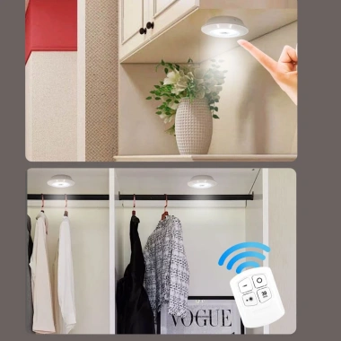 Đèn LED đa năng điều khiển từ xa, dán tường tủ quần áo, ánh sáng cao cấp - 30.750₫ 4