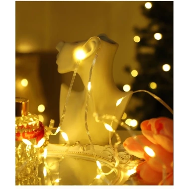 Đèn LED Đom Đóm Hạt Gạo Fairy Light Chống Nước 10‑40‑90m, Hộp Chỉnh Chế Độ, Giá 37k 4