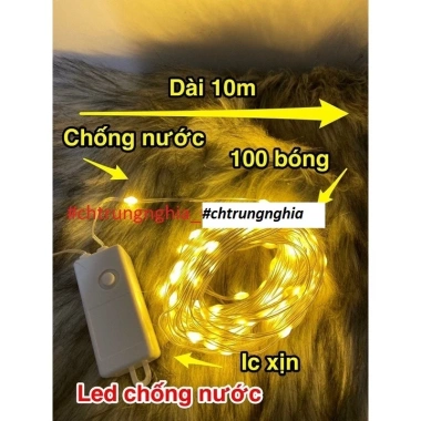 Đèn LED Đom Đóm Hạt Gạo Fairy Light Chống Nước 10‑40‑90m, Hộp Chỉnh Chế Độ, Giá 37k 6