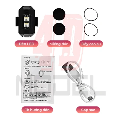 Đèn LED Gắn Máy Bay Điều Khiển 7 Màu Nhiều Chế Độ, Pin Sạc Riêng Tiện Lợi - 4DMODEL