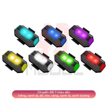 Đèn LED Gắn Máy Bay Điều Khiển 7 Màu Nhiều Chế Độ, Pin Sạc Riêng Tiện Lợi - 4DMODEL
