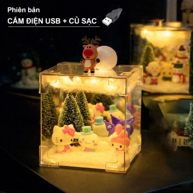 Đèn LED Hộp Vuông Hello Kitty - Quà Valentine và Sinh Nhật, Giảm Giá 117.600