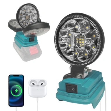 Đèn LED không dây 27W 2.850 lumen, đèn pha mạnh, cổng USB, giá chỉ 151.445₫ 9