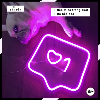 Đèn LED Neon 12V Hình Tin Nhắn 25x25cm Trang Trí Phòng Ngủ Đèn Ngủ Quà Tặng MIXJ