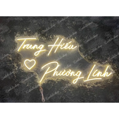 Đèn LED Neon Xamlala Tên Cô Dâu & Chú Rể Thiết Kế Theo Yêu Cầu - Giá 599.990₫ 6 Đèn LED Neon Xamlala Tên Cô Dâu & Chú Rể Thiết Kế Theo Yêu Cầu - Giá 599.990₫ 6