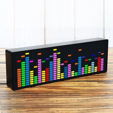 Đèn LED phổ nhạc 1.624 RGB, cảm biến giọng nói, chỉ báo khí quyển, đồng hồ nhịp điệu 7